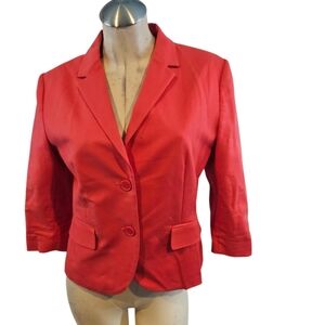 New York & Company Size 12 Coral Blazer